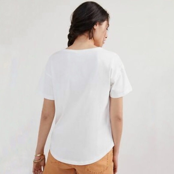 Anthropologie Farm Rio Brazil Pineapple Tropic Graphic White T-Shirt in XS EUC - Picture 6 of 12